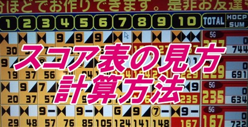 ボーリングのスコア表の見方【計算方法】